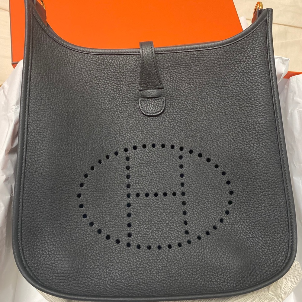 *reserved*Hermes Evelyne III PM Noir with GHW